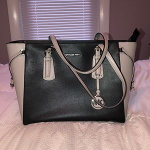 Black and grey Michael Kors Tote